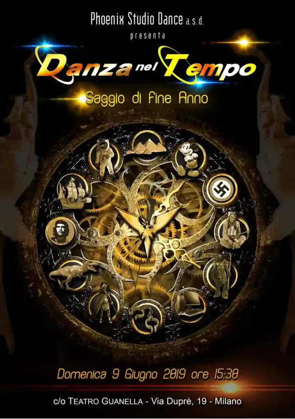 locandina saggio Danza Nel Tempo 2019 by Phoenix Studio Dance a.s.d.
