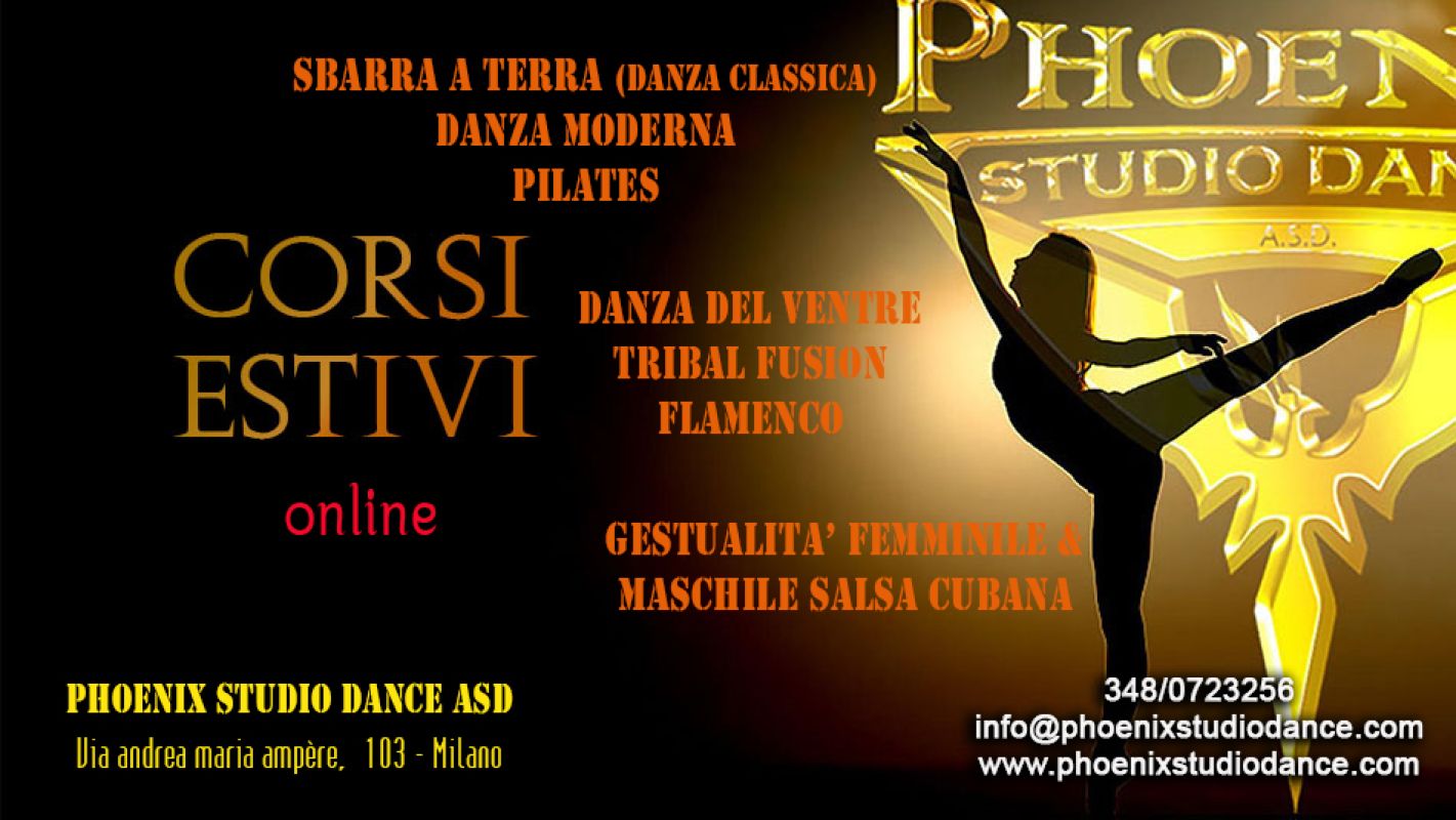 Corsi Estivi online Danza e Pilates Giugno 2020