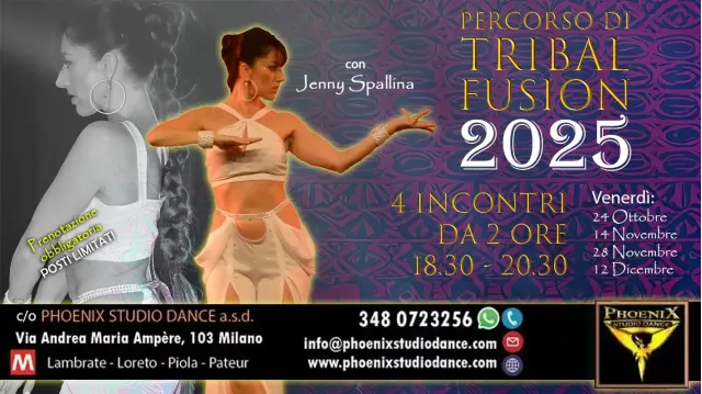 Percorso Tribal Fusion 2025 con Jenny Spallina