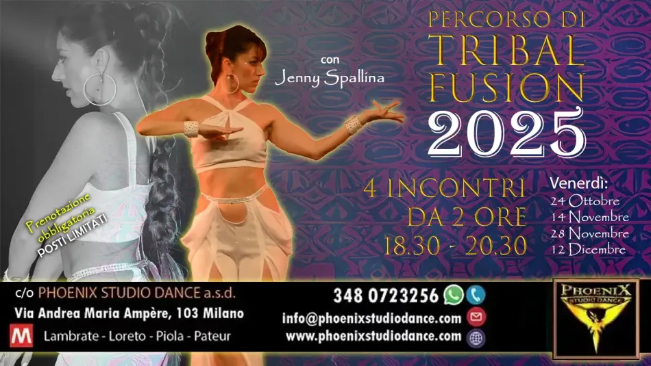 Percorso Tribal Fusion 2025 con Jenny Spallina
