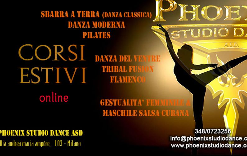 Corsi Estivi online Danza e Pilates Giugno 2020