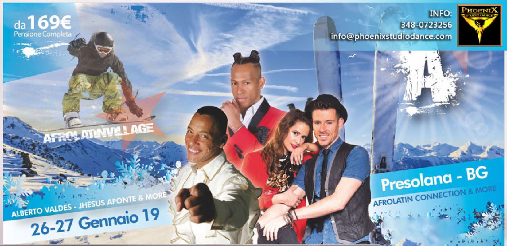 25/26/27 gennaio 2019 Afro Latin Village Winter edizione Castione della Presolana