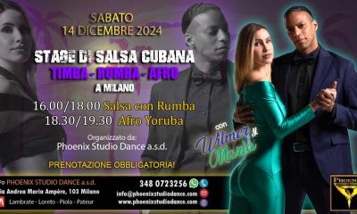 Stage di Salsa Cubana con Wilmer y Maria a Milano 14 Dicembre 2024