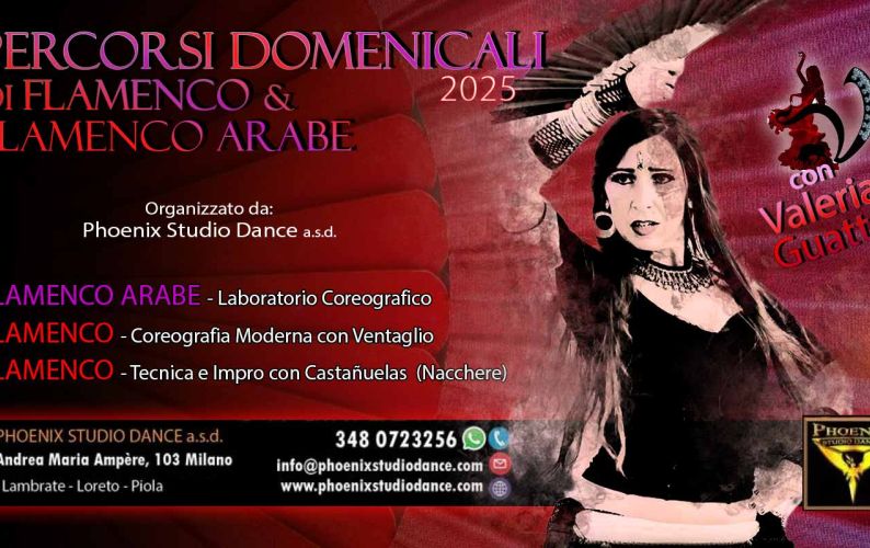 Percorsi Domenicali di Flamenco & Flamenco Arabe 2025 con Valeria Guatta