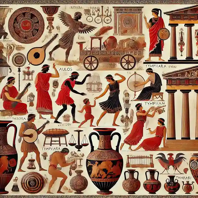 evidenze archeologiche della testimonianza di danze nell'antica Grecia