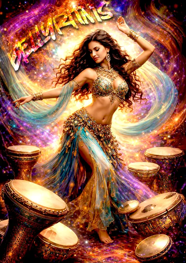 i ritmi percussivi della danza del ventre orientale