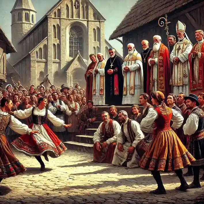 scontri tra Chiesa e la danza nel Medioevo