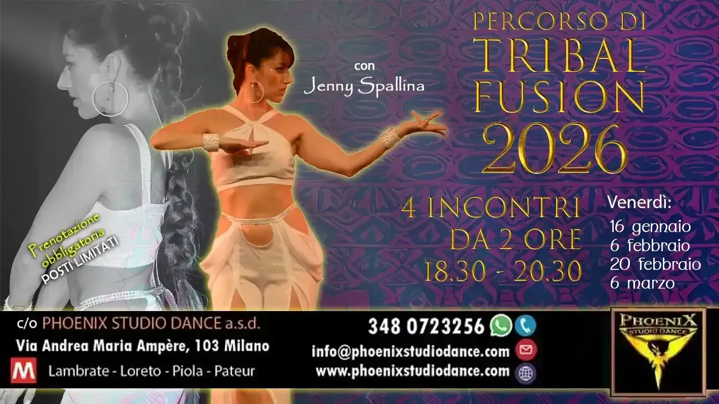 Percorso Tribal Fusion 2026 con Jenny Spallina