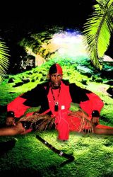 Interpretazione Afro Yoruba di Eleggua del maestro Albertico Calderon