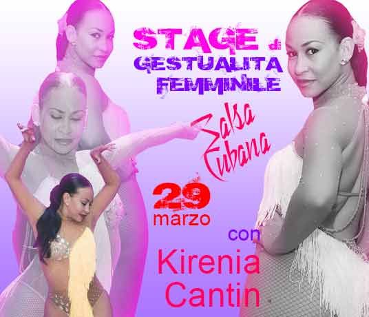 STAGE GESTUALITA’ FEMMINILE SALSA con KIRENIA CANTIN