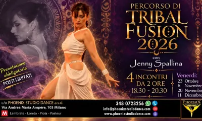 Percorso Tribal Fusion Ottobre-Dicembre 2026 con Jenny Spallina